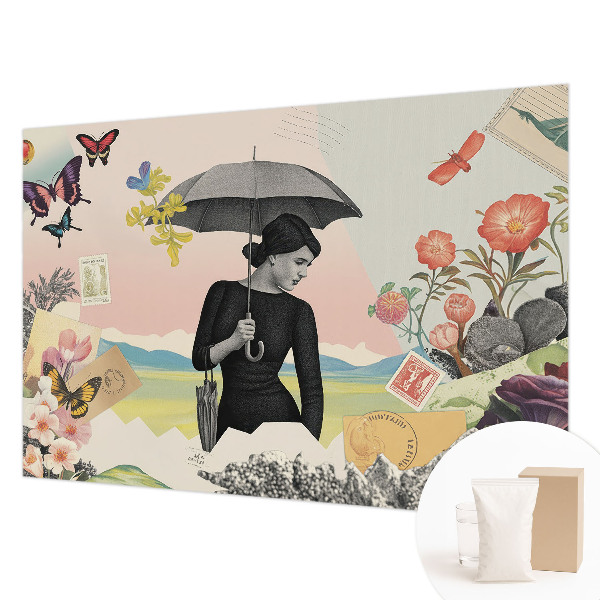 Dekoratyvinis fototapetas Romantiškas koliažas