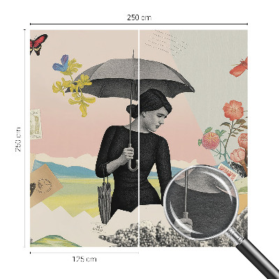 Dekoratyvinis fototapetas Romantiškas koliažas