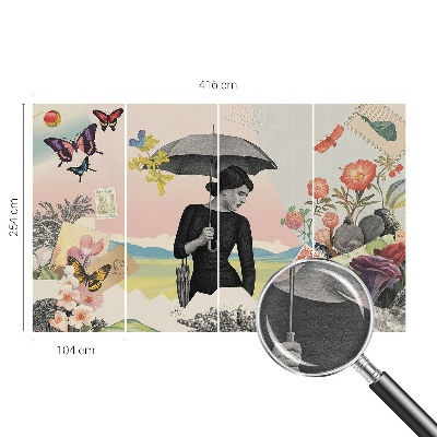 Dekoratyvinis fototapetas Romantiškas koliažas