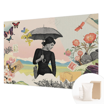 Dekoratyvinis fototapetas Romantiškas koliažas