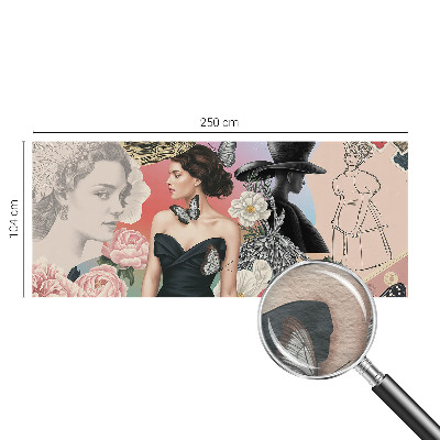 Sienų danga fototapetas Žiedai ir portretai