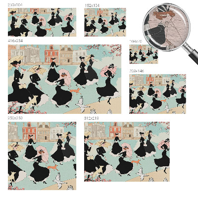 Stilingas fototapetas Kvinder går