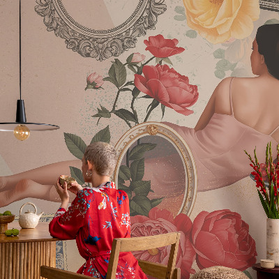 Plaunamas flizelininis fototapetas Blomsteragtig elegancija