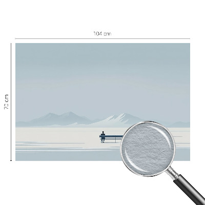 Sienų danga fototapetas su minimalistiniu peizažu