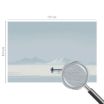 Sienų danga fototapetas su minimalistiniu peizažu
