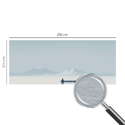 Sienų danga fototapetas su minimalistiniu peizažu