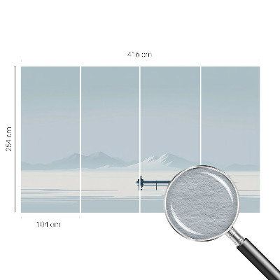 Sienų danga fototapetas su minimalistiniu peizažu