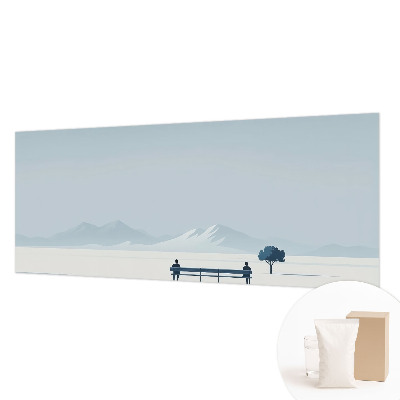 Sienų danga fototapetas su minimalistiniu peizažu