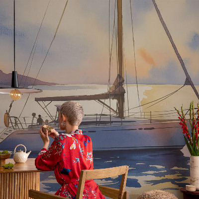 Fototapetas ant sienos Sejlbåd Vest