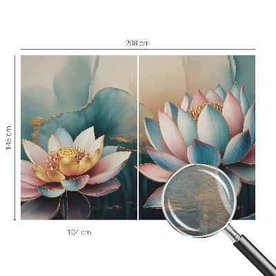 Fototapetas miegamajam Harmoniens lotoso žiedai