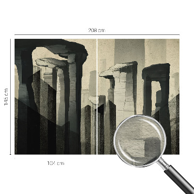 Aukštos kokybės fototapetas su skandinaviško stiliaus architektūros motyvu