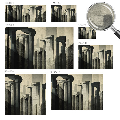 Aukštos kokybės fototapetas su skandinaviško stiliaus architektūros motyvu