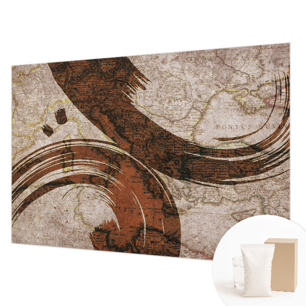 Dekoratyvinis fototapetas Meninis žemėlapis