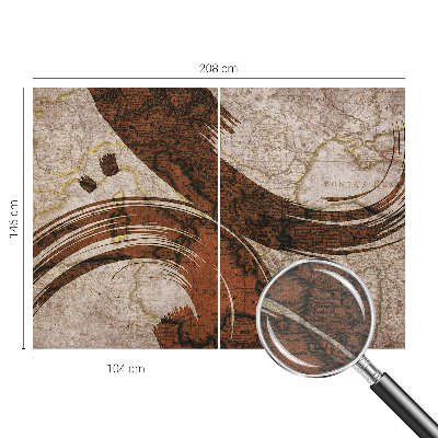 Dekoratyvinis fototapetas Meninis žemėlapis