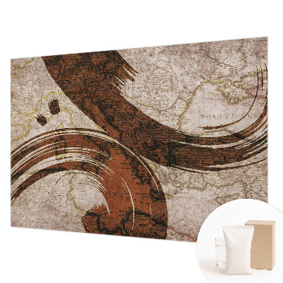 Dekoratyvinis fototapetas Meninis žemėlapis
