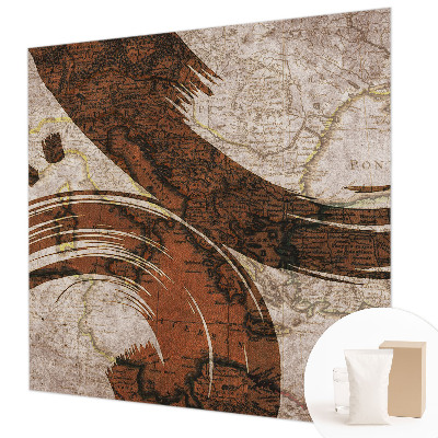 Dekoratyvinis fototapetas Meninis žemėlapis