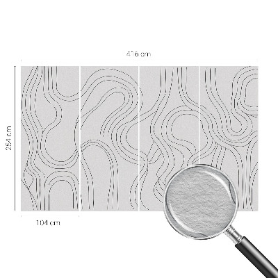 Dekoratyvinis fototapetas Organinės linijos