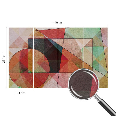 Stilingas fototapetas su geometrine abstrakcija