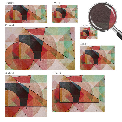 Stilingas fototapetas su geometrine abstrakcija