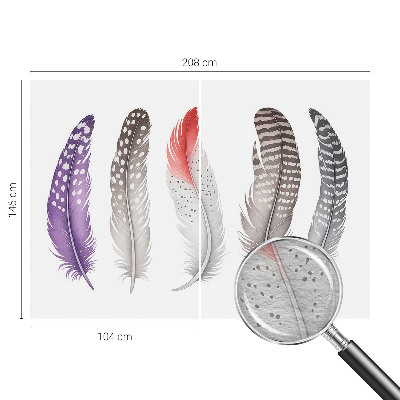 Tapetas Mønstrede fjer