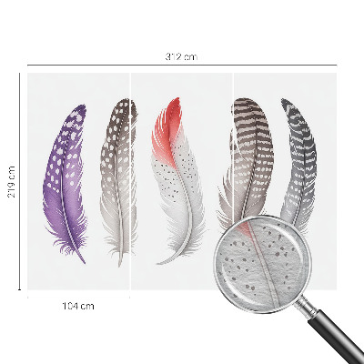 Tapetas Mønstrede fjer