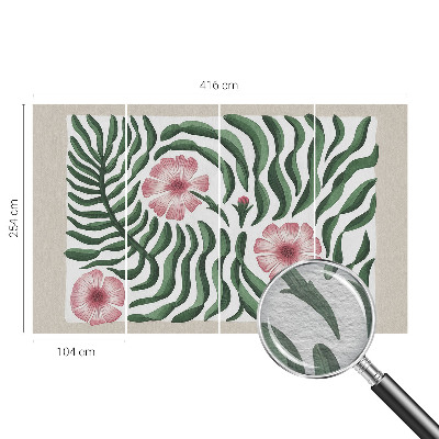 Modernus fototapetas su blomsterio motyvu