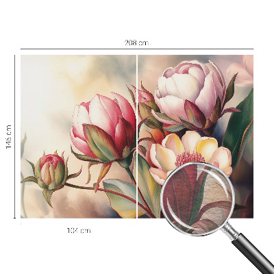 Sienų danga fototapetas En buket bloster