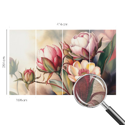 Sienų danga fototapetas En buket bloster