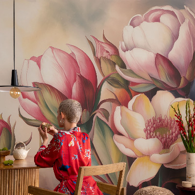 Sienų danga fototapetas En buket bloster