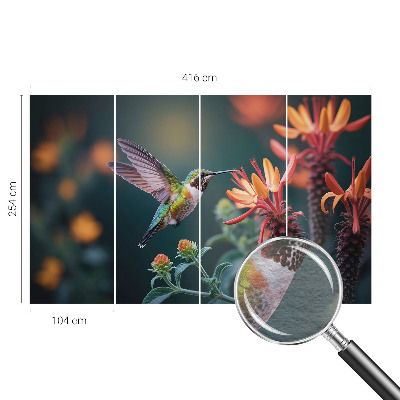 Flizelininis fototapetas su kolibriu