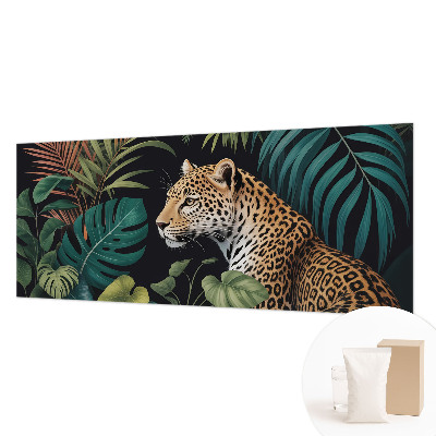 Plaunamas flizelininis fototapetas su egzotiniu leopardo motyvu