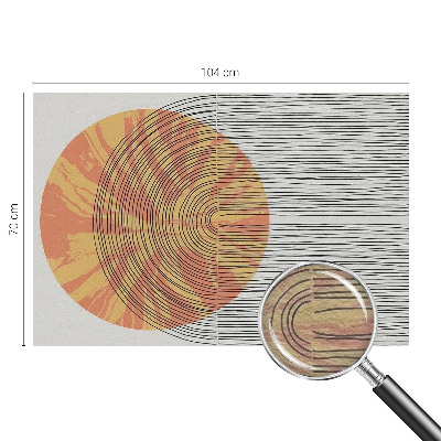 Fototapetas pagal užsakymą Apskritimas su linijomis