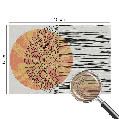 Fototapetas pagal užsakymą Apskritimas su linijomis