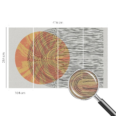 Fototapetas pagal užsakymą Apskritimas su linijomis