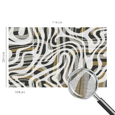 Fototapetas miegamajam Abstraktios linijos