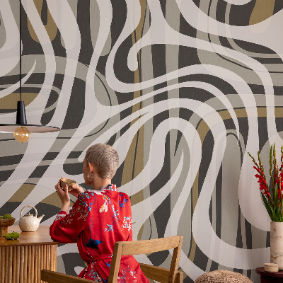 Fototapetas miegamajam Abstraktios linijos