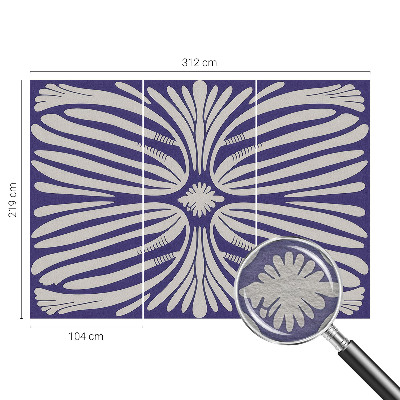 Sienų danga fototapetas Blomstersymetri