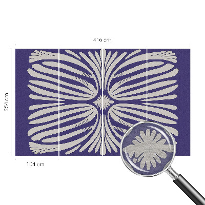 Sienų danga fototapetas Blomstersymetri