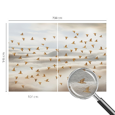 Tapetas Fugle i flugt