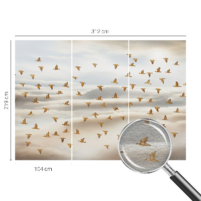 Tapetas Fugle i flugt