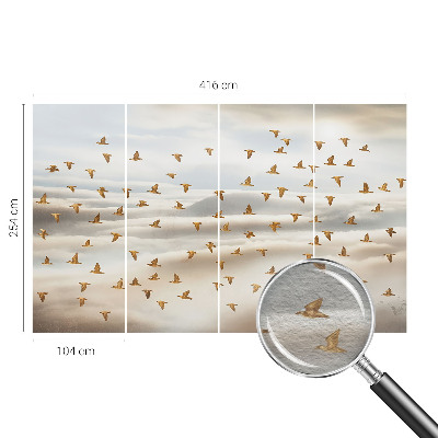 Tapetas Fugle i flugt