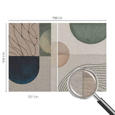 Flizelininis fototapetas su geometriniu raštu