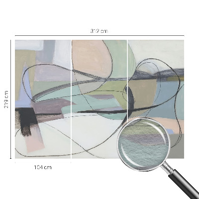 Fototapetas ant sienos Pastellinjer