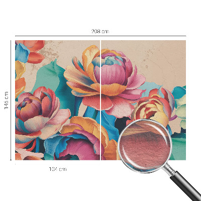 Sienų danga fototapetas su dizainu „Blomsterharmoni“