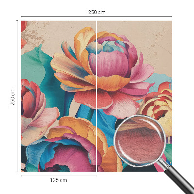 Sienų danga fototapetas su dizainu „Blomsterharmoni“