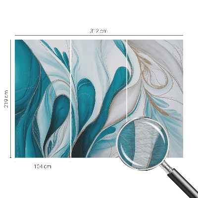 Plaunamas flizelininis fototapetas Flydende mønstre