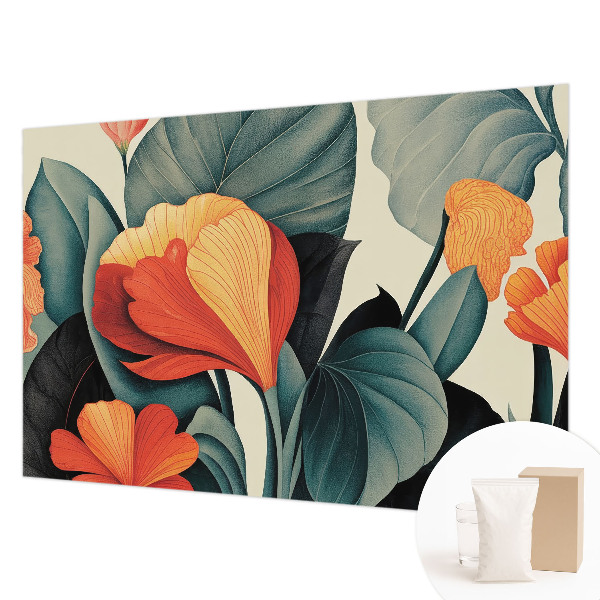 Sienų danga fototapetas Spalvingas žiedas