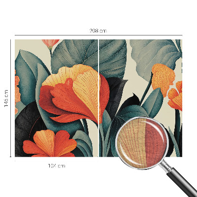 Sienų danga fototapetas Spalvingas žiedas