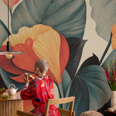 Sienų danga fototapetas Spalvingas žiedas