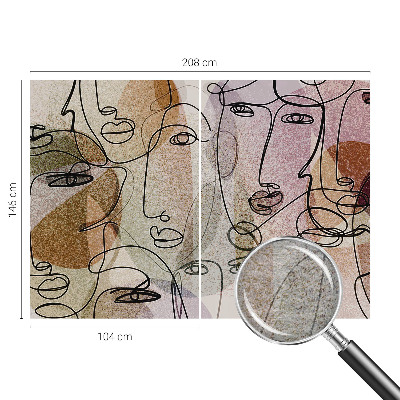 Plaunamas flizelininis fototapetas Linijinis flanšas